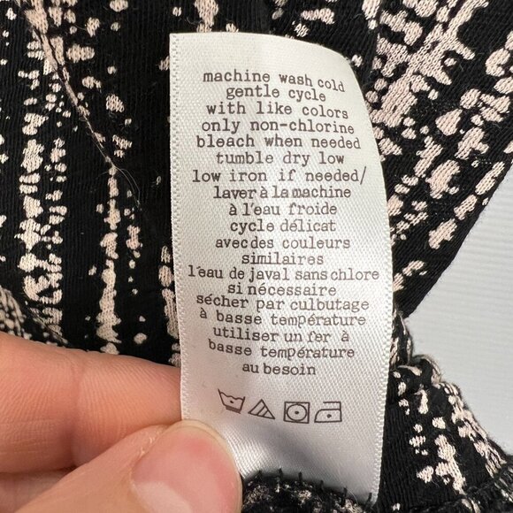 NWOT Rag & Bones Jeans Black White Abstract Stripe Tank Top‎ Sz S - Picture 11 of 12